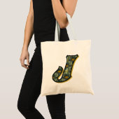 Madeliefje Monogram Initiaal J Tote Bag (Voorkant (product))