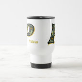 Madeliefje Monogram Initiaal P Gepersonaliseerd Reisbeker (Center)