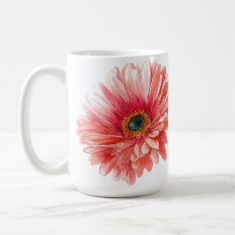 Madeliefje mooie aquarel madeliefjes roze  koffiemok