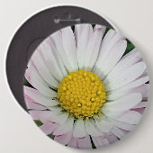  madeliefje ronde button 6,0 cm (Voorkant /achterkant)