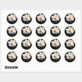 Madeliefje Ronde Sticker (Vel)