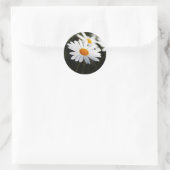 Madeliefje Ronde Sticker (Tas)