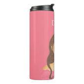 Madeliefje Roze Jurk Thermosbeker (Gedraaid links)