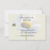 Madeliefje Schaduw en Licht RSVP Kaartje (Voorkant)