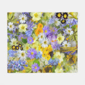 Madeliefje, Sleutelbloem, Narcis Bloemen Fleece Deken (Voorkant (Horizontaal))