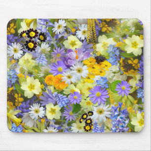 Madeliefje, Sleutelbloem, Narcis Bloemen Muismat