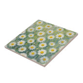 Madeliefje Weide Impressionistisch Bloempatroon Tegeltje (Zijkant)