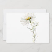 Madeliefje Wildbloem Bruiloft Bedankt (Achterkant)