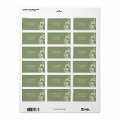 Madeliefje Wilde Bloem Boho Adreslabel Etiket (Full Sheet)