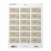 Madeliefje Wildflower Boho Adreslabel Etiket (Full Sheet)