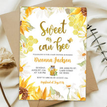 Madeliefje Zonnebloem Zoet als kan Bij Baby Shower