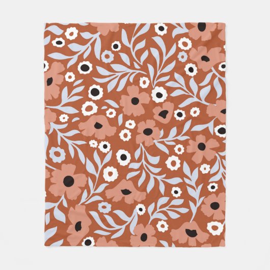 madeliefjes: abstracte achtergrond. fleece deken (Voorkant)