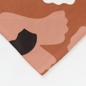 madeliefjes: abstracte achtergrond. fleece deken (Hoek)