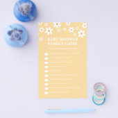 Madeliefjes Baby Shower Spel Flyer (Enkel)
