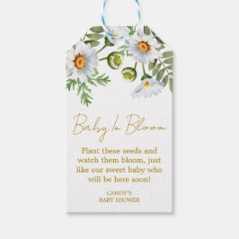 Madeliefjes Baby Shower Zaad Cadeautags Cadeaulabel