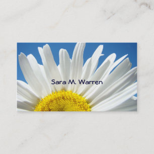 Madeliefjes Bloem Visitekaartjes Wit Geel Blauw