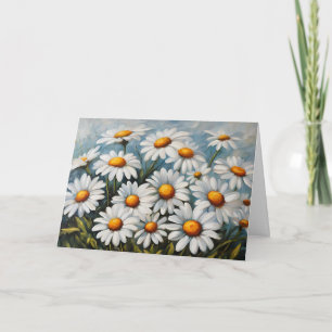 Madeliefjes Bloemen Bloemrijke Natuur Illustratie Kaart