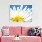 Madeliefjes Bloemen Bloemstukken Canvas kunstprint Afdruk (Insitu (Woonkamer))