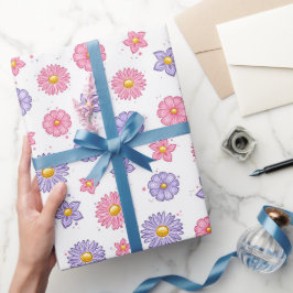 Madeliefjes Bloemen Cadeaupapier