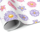 Madeliefjes Bloemen Cadeaupapier (Rol Hoek)