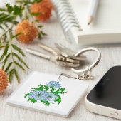 Madeliefjes bloemen sleutelhanger (Voorkant Rechts)