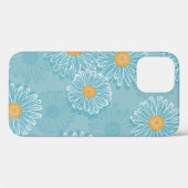 madeliefjes: bloemencontourpatroon. Case-Mate iPhone case (Achterkant (horizontaal))