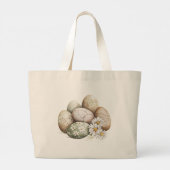 Madeliefjes Bloemenei Grote Tote Bag (Achterkant)