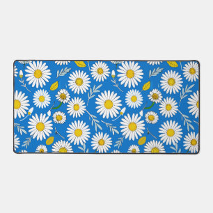 Madeliefjes bloempatroon bureaumat