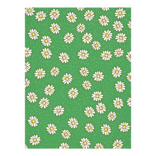 Madeliefjes bloempatroon foto afdruk