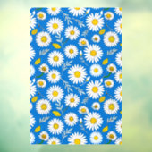 Madeliefjes bloempatroon raamsticker (Vel 3)