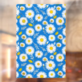 Madeliefjes bloempatroon raamsticker (Vel 2)