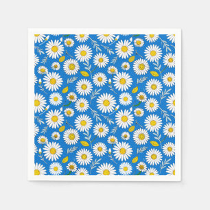 Madeliefjes bloempatroon servet