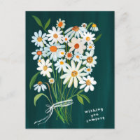 Madeliefjes Boeket Gouache Condoleances Sorry for 