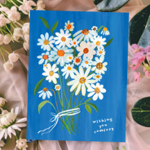 Madeliefjes Boeket Gouache Condoleances Sorry voor