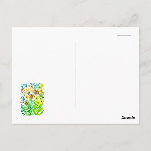 Madeliefjes Briefkaart (Achterkant)