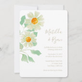 madeliefjes bruiloft uitnodiging (Voorkant)