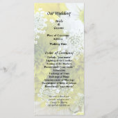 Madeliefjes, chrysanten en duizendknoop boeket programmakaart (Voorkant)