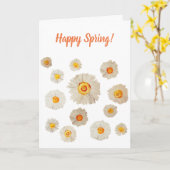 Madeliefjes die het Gelukkige Wenskaart van de Kaart (Gele Bloem)