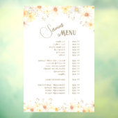 Madeliefjes Diensten Menu Raamsticker (Vel 3)