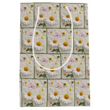 Madeliefjes en Kosmos Bloemen Op Vervallen Papier