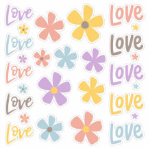Madeliefjes en Liefde Stickerblad