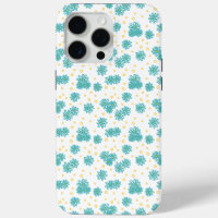 Madeliefjes en Stippen - Turquoise en Geel