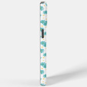 Madeliefjes en Stippen - Turquoise en Geel Case-Mate iPhone Case (Achterkant / Rechts)