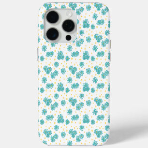 Madeliefjes en Stippen - Turquoise en Geel iPhone 15 Pro Max Case