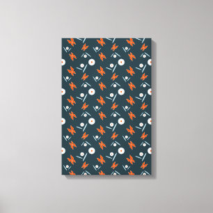 Madeliefjes en Vlinders Canvas Afdruk