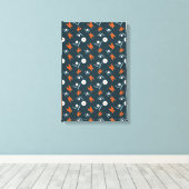 Madeliefjes en Vlinders Canvas Afdruk (Insitu (Houten vloer))