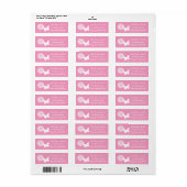 Madeliefjes en Vlinders in Bloemblad Roze Label (Full Sheet)