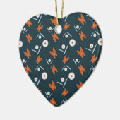 Madeliefjes en Vlinders Keramisch Ornament (Links)