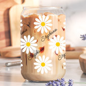 Madeliefjes Esthetische Aangepaste Naam Blikvorm Glas