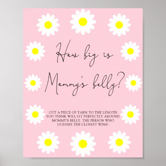 Madeliefjes - Hoe groot is mama's buik spel Poster (Voorkant)